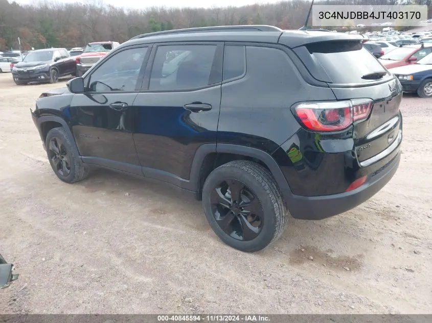 3C4NJDBB4JT403170 2018 Jeep Compass Altitude 4X4