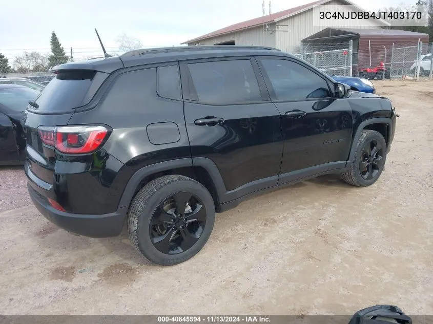 3C4NJDBB4JT403170 2018 Jeep Compass Altitude 4X4