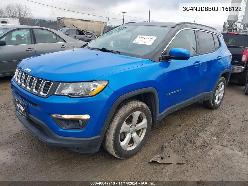 2018 Jeep Compass Latitude 4X4 VIN: 3C4NJDBB0JT168122 Lot: 40847719