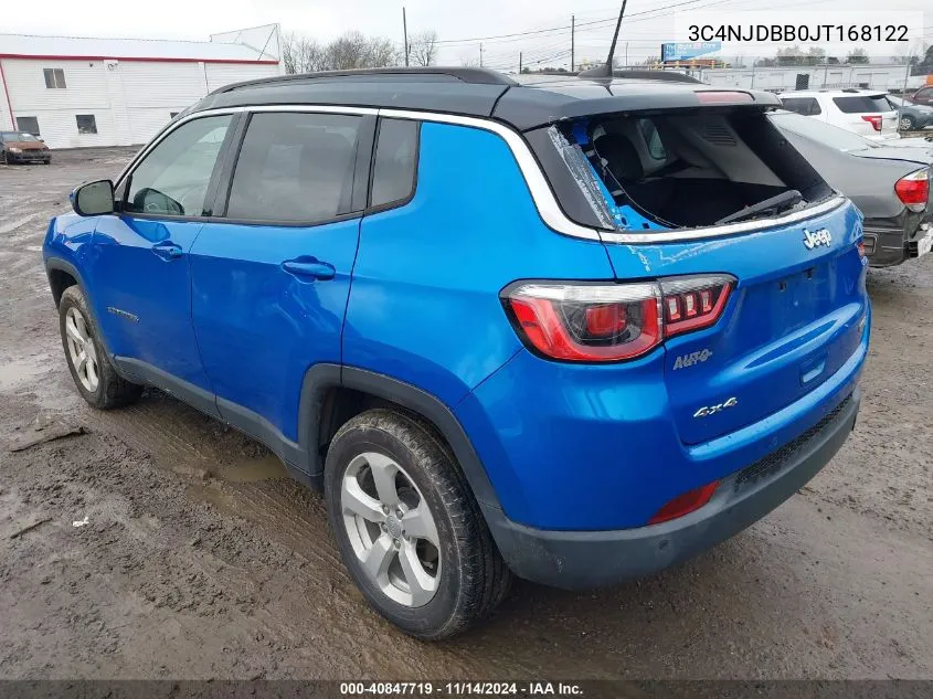 2018 Jeep Compass Latitude 4X4 VIN: 3C4NJDBB0JT168122 Lot: 40847719