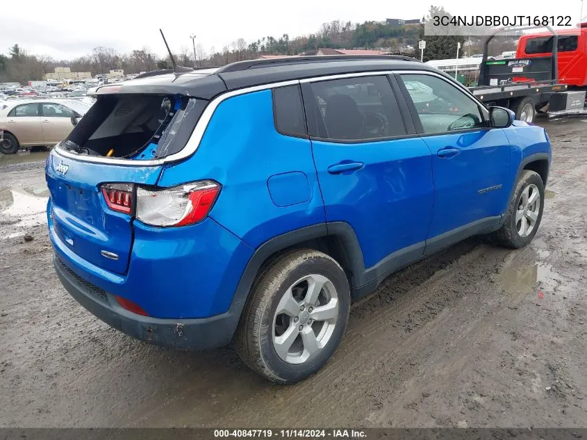 2018 Jeep Compass Latitude 4X4 VIN: 3C4NJDBB0JT168122 Lot: 40847719