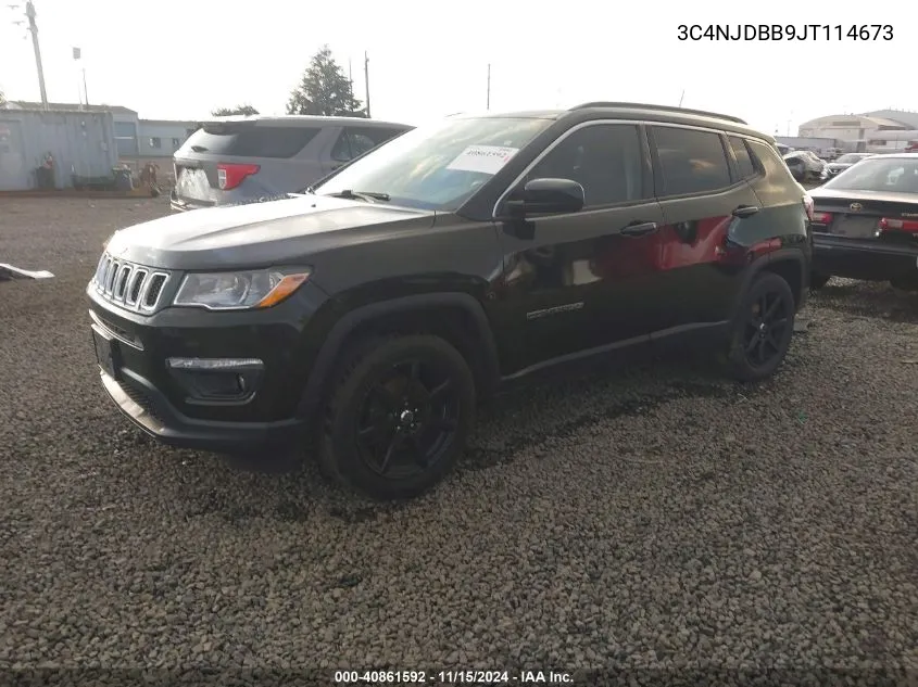 2018 Jeep Compass Latitude 4X4 VIN: 3C4NJDBB9JT114673 Lot: 40861592