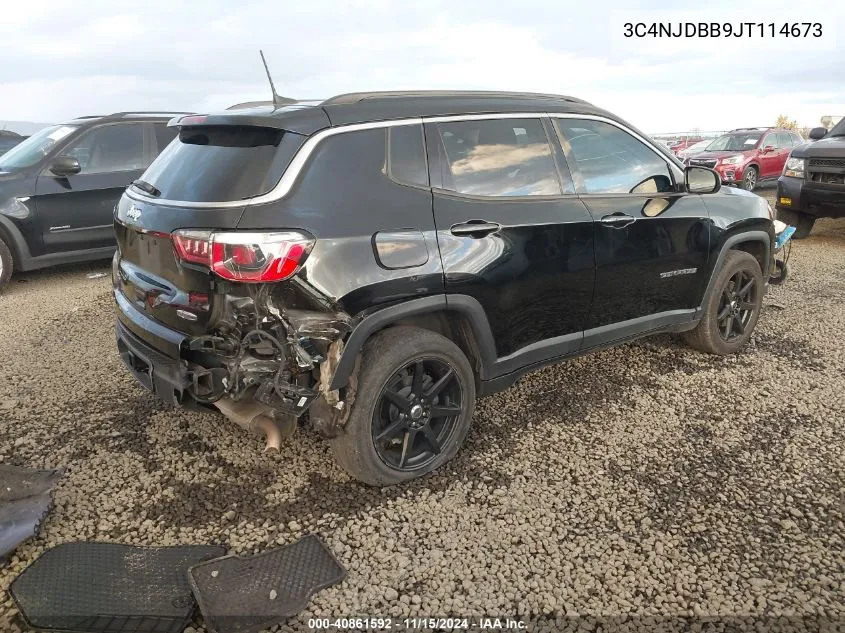 2018 Jeep Compass Latitude 4X4 VIN: 3C4NJDBB9JT114673 Lot: 40861592