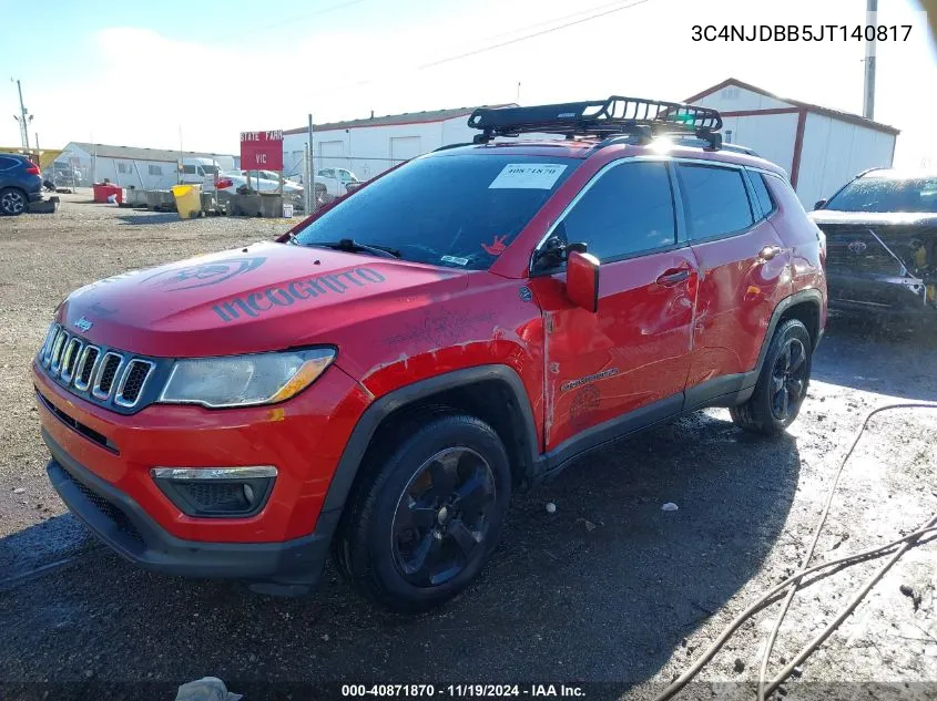 2018 Jeep Compass Latitude 4X4 VIN: 3C4NJDBB5JT140817 Lot: 40871870