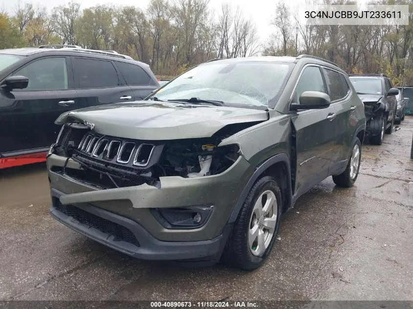 2018 Jeep Compass Latitude Fwd VIN: 3C4NJCBB9JT233611 Lot: 40890673