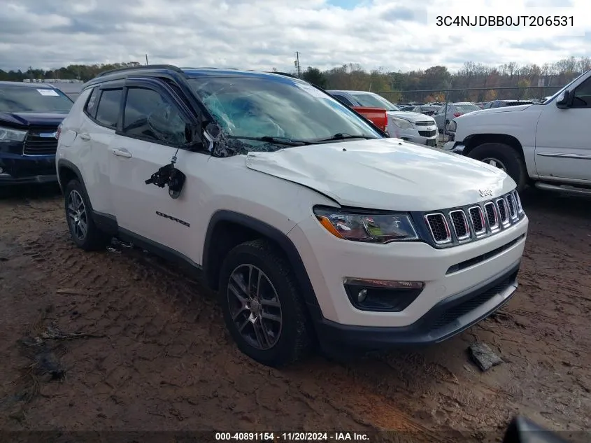 2018 Jeep Compass Latitude VIN: 3C4NJDBB0JT206531 Lot: 40891154