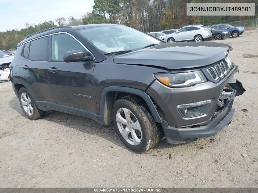 2018 Jeep Compass Latitude Fwd VIN: 3C4NJCBBXJT489501 Lot: 40891673