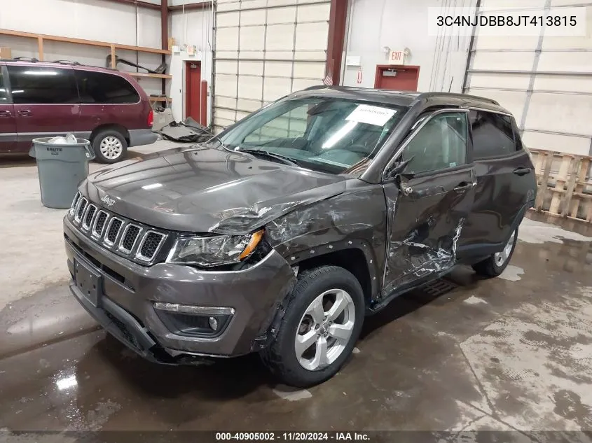 2018 Jeep Compass Latitude 4X4 VIN: 3C4NJDBB8JT413815 Lot: 40905002