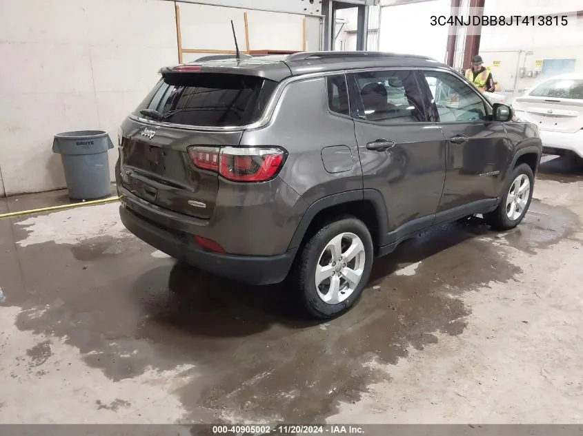 2018 Jeep Compass Latitude 4X4 VIN: 3C4NJDBB8JT413815 Lot: 40905002