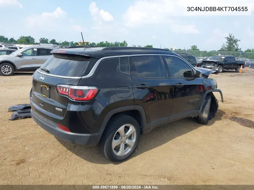 2019 Jeep Compass Latitude 4X4 VIN: 3C4NJDBB4KT704555 Lot: 40522600