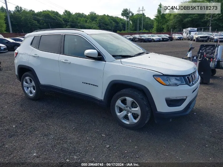 2019 Jeep Compass Latitude 4X4 VIN: 3C4NJDBB5KT818273 Lot: 39649745