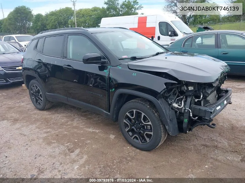 2019 Jeep Compass Upland Edition 4X4 VIN: 3C4NJDAB0KT746139 Lot: 39793976