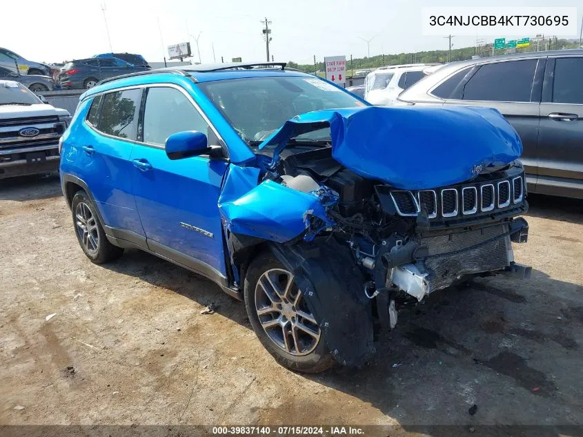 3C4NJCBB4KT730695 2019 Jeep Compass Sun And Wheel Fwd