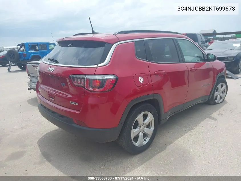 3C4NJCBB2KT699673 2019 Jeep Compass Latitude Fwd