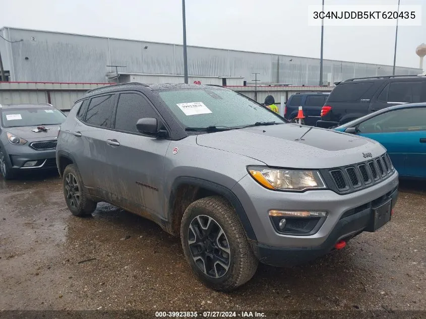 2019 Jeep Compass Trailhawk 4X4 VIN: 3C4NJDDB5KT620435 Lot: 39923835