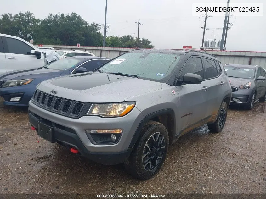 2019 Jeep Compass Trailhawk 4X4 VIN: 3C4NJDDB5KT620435 Lot: 39923835