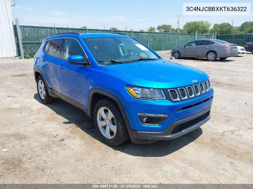 3C4NJCBBXKT636322 2019 Jeep Compass Latitude Fwd