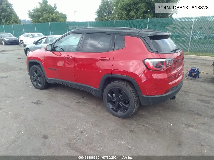 2019 Jeep Compass Altitude 4X4 VIN: 3C4NJDBB1KT813328 Lot: 39986550