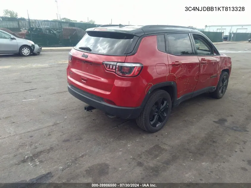 2019 Jeep Compass Altitude 4X4 VIN: 3C4NJDBB1KT813328 Lot: 39986550