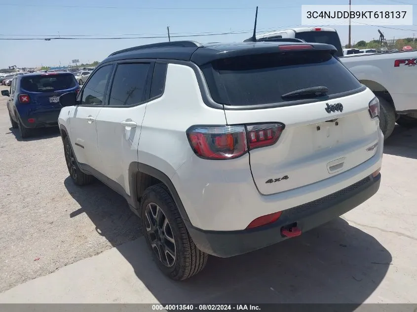 3C4NJDDB9KT618137 2019 Jeep Compass Trailhawk 4X4