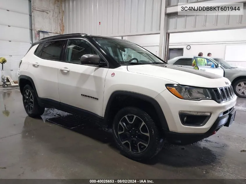 2019 Jeep Compass Trailhawk 4X4 VIN: 3C4NJDDB8KT601944 Lot: 40025653