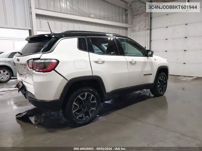 2019 Jeep Compass Trailhawk 4X4 VIN: 3C4NJDDB8KT601944 Lot: 40025653