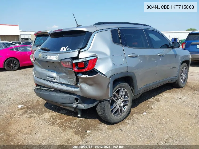 3C4NJCBB1KT715863 2019 Jeep Compass Sun And Wheel Fwd