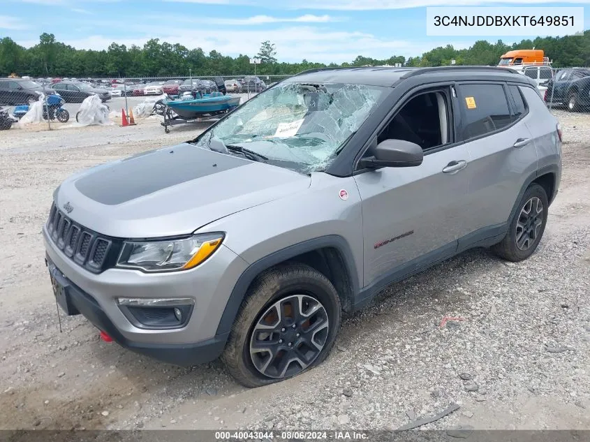 3C4NJDDBXKT649851 2019 Jeep Compass Trailhawk 4X4