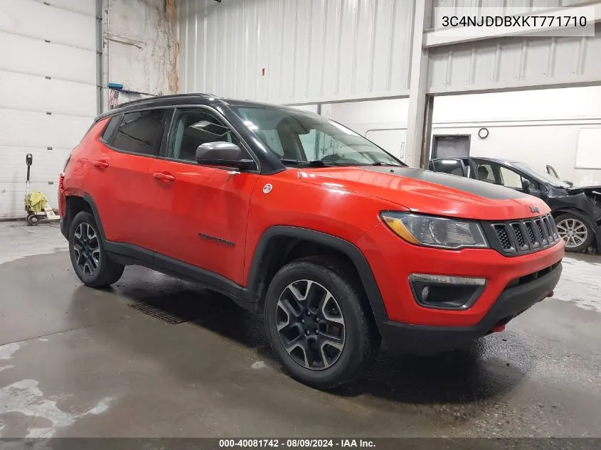 2019 Jeep Compass Trailhawk 4X4 VIN: 3C4NJDDBXKT771710 Lot: 40081742