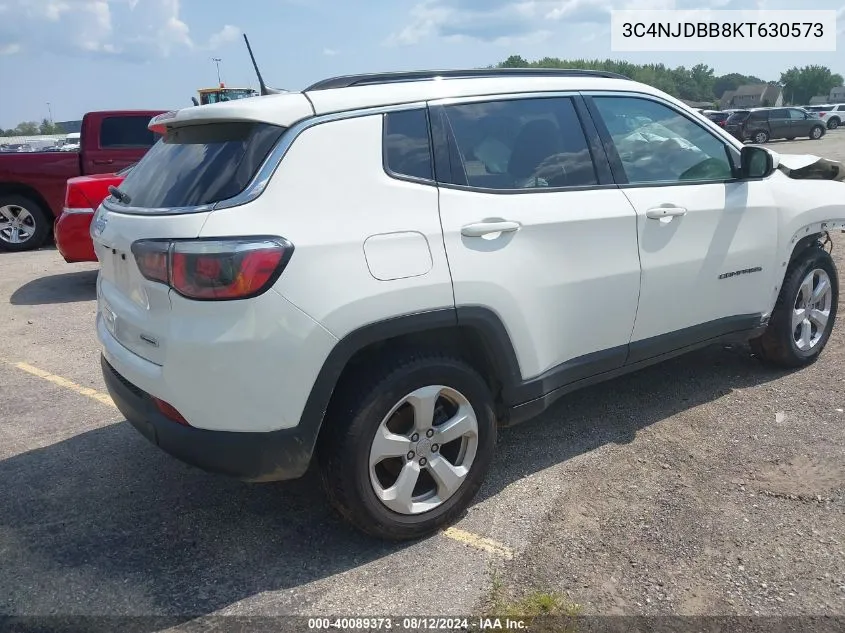 2019 Jeep Compass Latitude 4X4 VIN: 3C4NJDBB8KT630573 Lot: 40089373