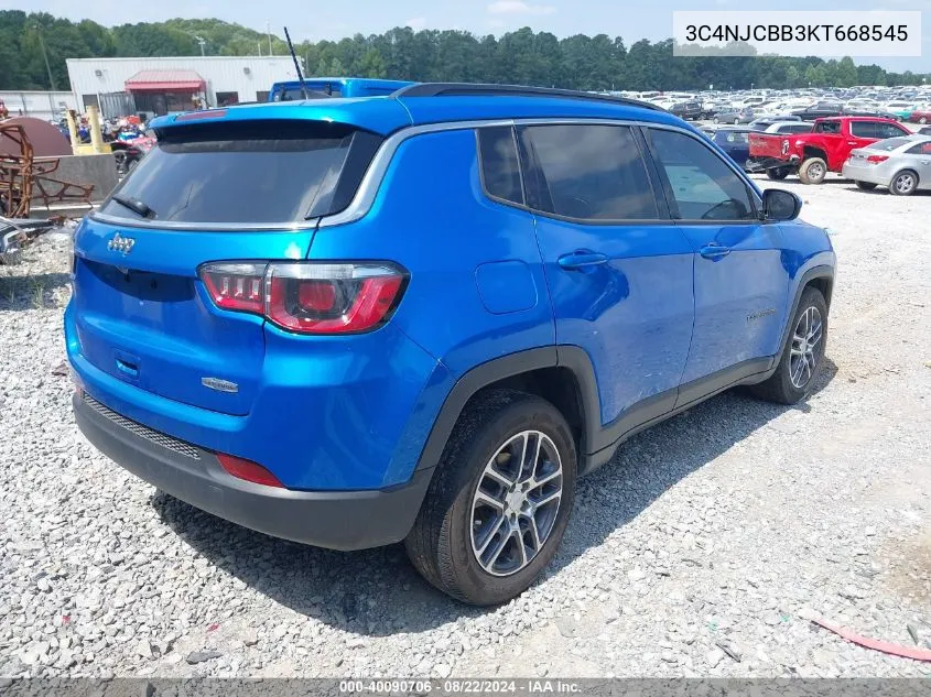 2019 Jeep Compass Sun And Wheel Fwd VIN: 3C4NJCBB3KT668545 Lot: 40090706