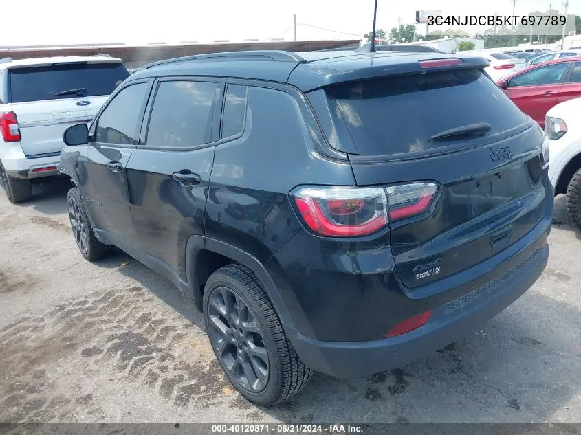 2019 Jeep Compass Limited VIN: 3C4NJDCB5KT697789 Lot: 40120871