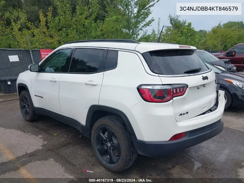 2019 Jeep Compass Latitude 4X4 VIN: 3C4NJDBB4KT846579 Lot: 40167319