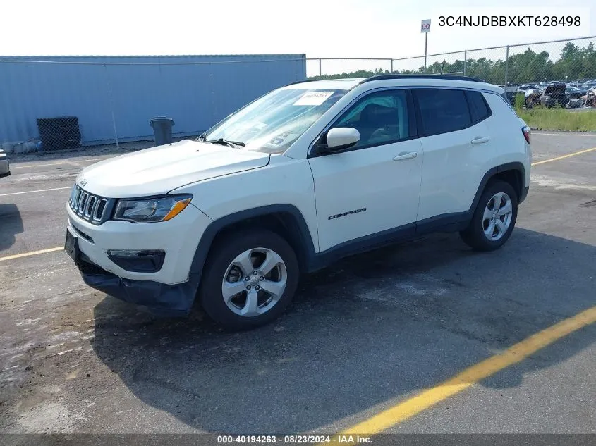 2019 Jeep Compass Latitude 4X4 VIN: 3C4NJDBBXKT628498 Lot: 40194263