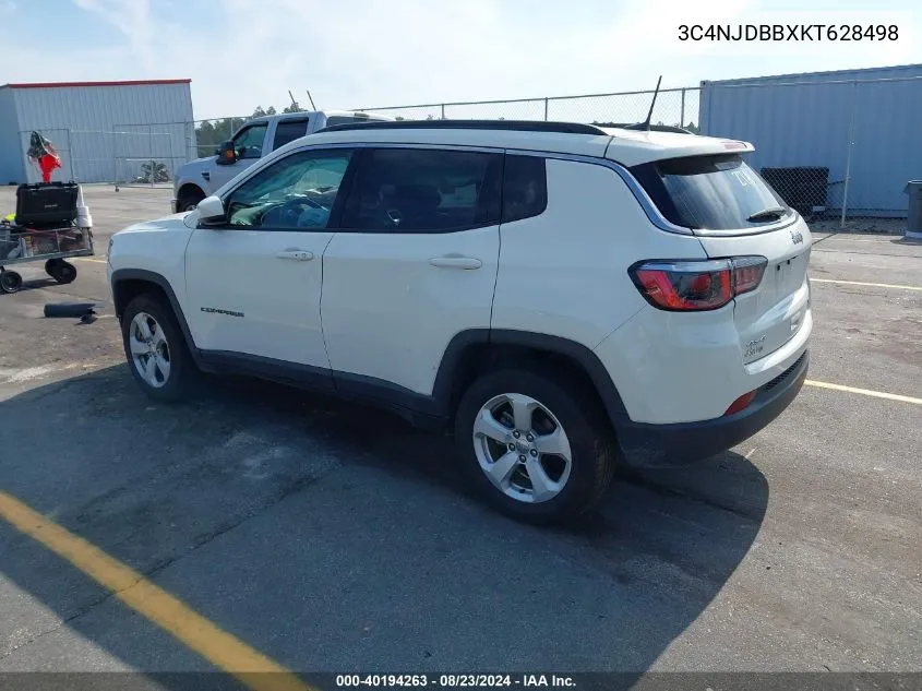 2019 Jeep Compass Latitude 4X4 VIN: 3C4NJDBBXKT628498 Lot: 40194263