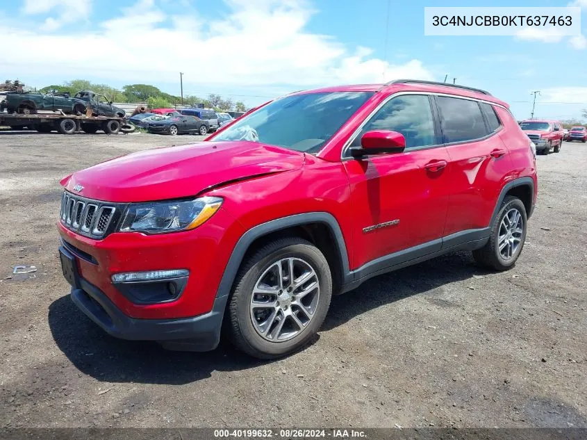 3C4NJCBB0KT637463 2019 Jeep Compass Sun And Wheel Fwd