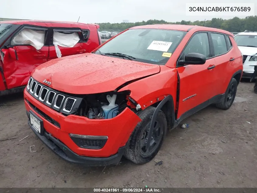 3C4NJCAB6KT676589 2019 Jeep Compass Sport Fwd