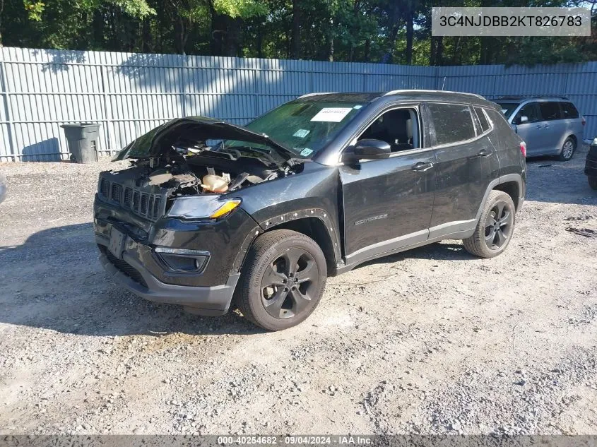 2019 Jeep Compass Altitude 4X4 VIN: 3C4NJDBB2KT826783 Lot: 40254682