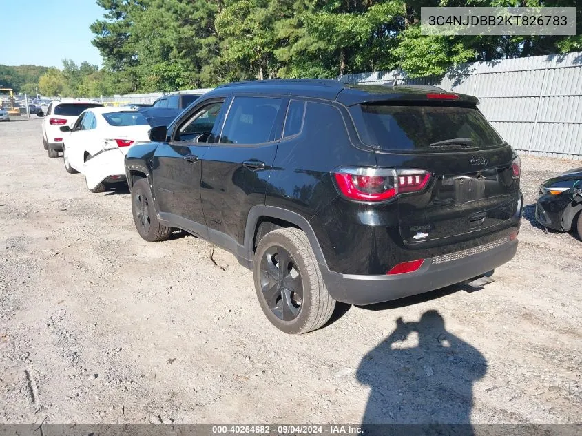 2019 Jeep Compass Altitude 4X4 VIN: 3C4NJDBB2KT826783 Lot: 40254682