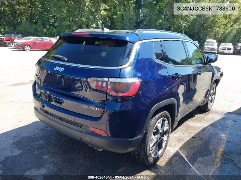 3C4NJCCB6KT788600 2019 Jeep Compass Limited Fwd