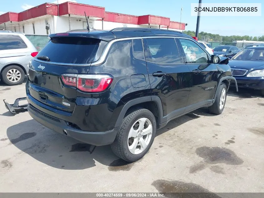 3C4NJDBB9KT806885 2019 Jeep Compass Latitude 4X4