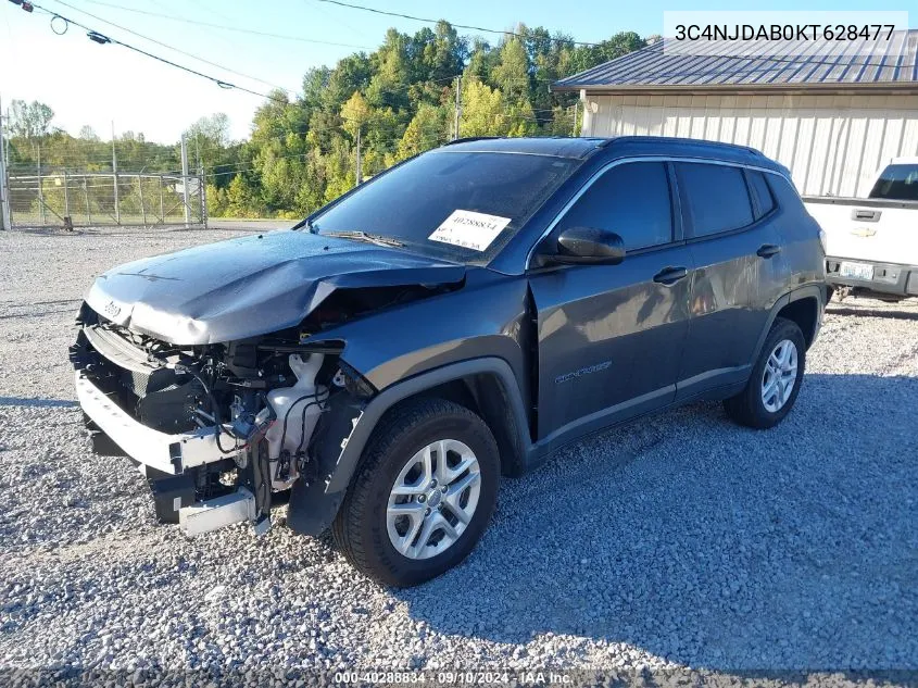 2019 Jeep Compass Sport VIN: 3C4NJDAB0KT628477 Lot: 40288834