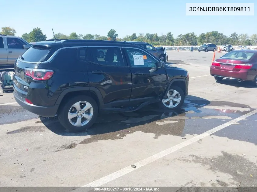 2019 Jeep Compass Latitude 4X4 VIN: 3C4NJDBB6KT809811 Lot: 40320217