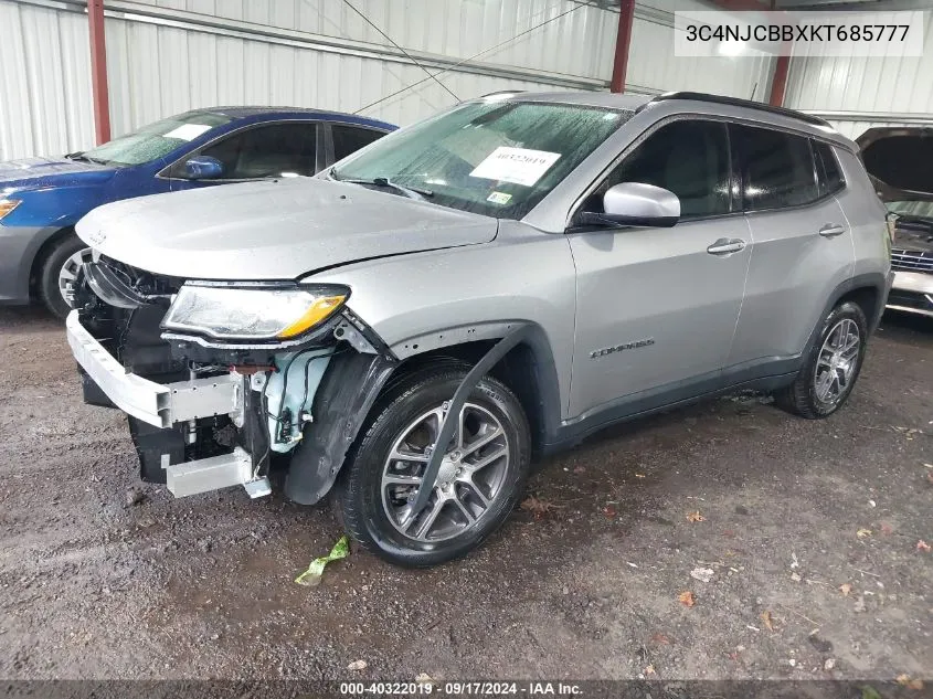 3C4NJCBBXKT685777 2019 Jeep Compass Sun And Wheel Fwd