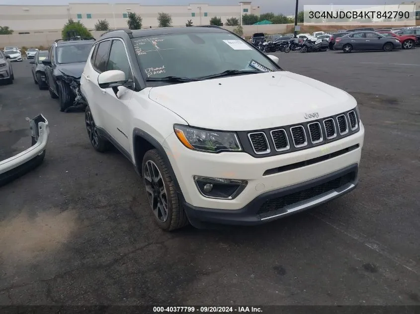 3C4NJDCB4KT842790 2019 Jeep Compass Limited 4X4