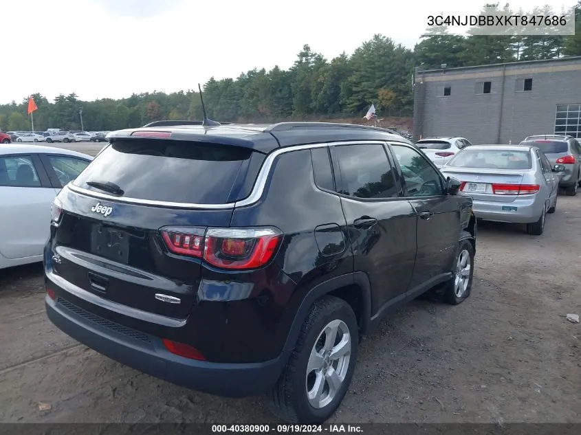 2019 Jeep Compass Latitude 4X4 VIN: 3C4NJDBBXKT847686 Lot: 40380900