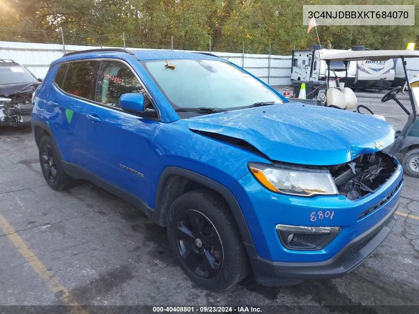 3C4NJDBBXKT684070 2019 Jeep Compass Latitude 4X4