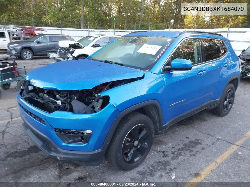 3C4NJDBBXKT684070 2019 Jeep Compass Latitude 4X4