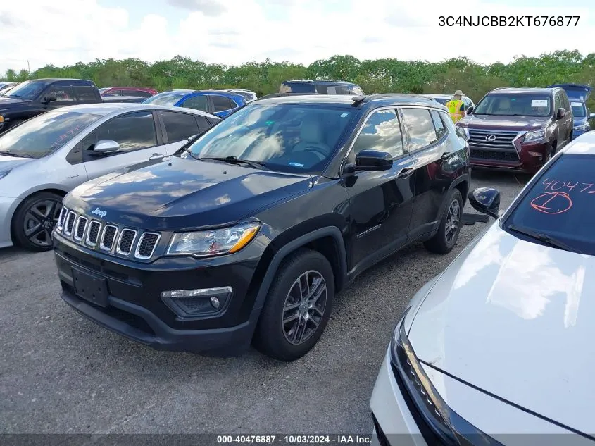 2019 Jeep Compass Sun And Wheel Fwd VIN: 3C4NJCBB2KT676877 Lot: 40476887