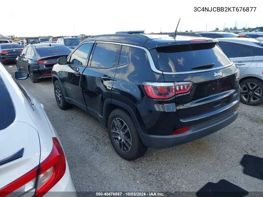 2019 Jeep Compass Sun And Wheel Fwd VIN: 3C4NJCBB2KT676877 Lot: 40476887